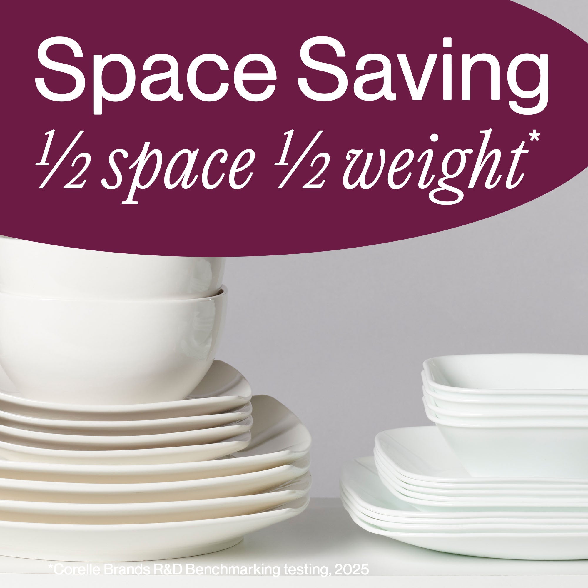 Corelle® Square Splendor 18-piece Dinnerware Set. Service for 6 - Image 4