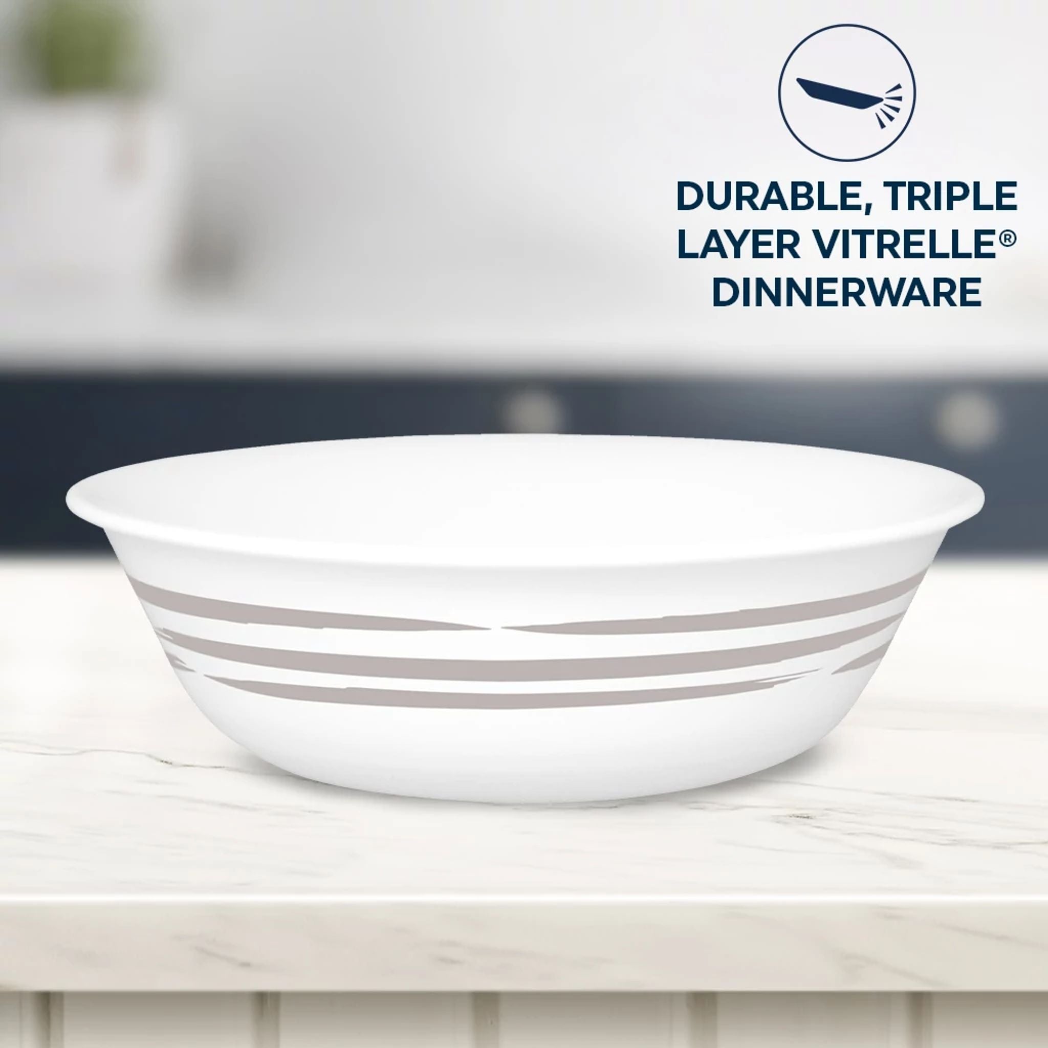 Corelle® Brushed Silver 18-ounce Cereal Bowl - Image 2