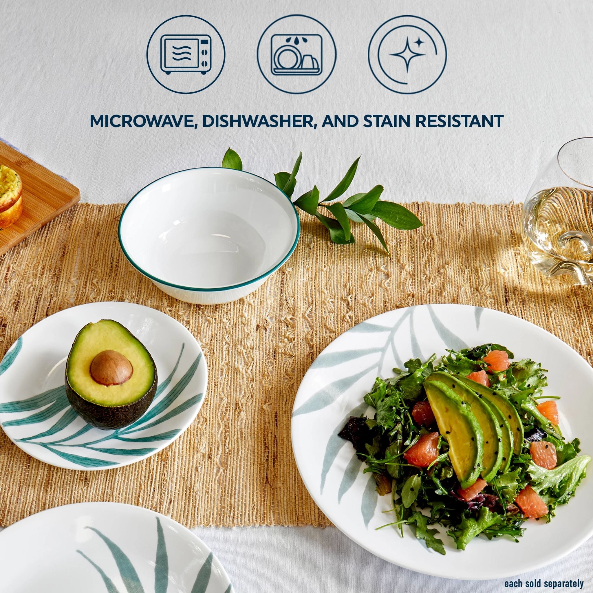Corelle® Solar Print 8.5 Salad Plate. EXCLUSIVE - Image 3