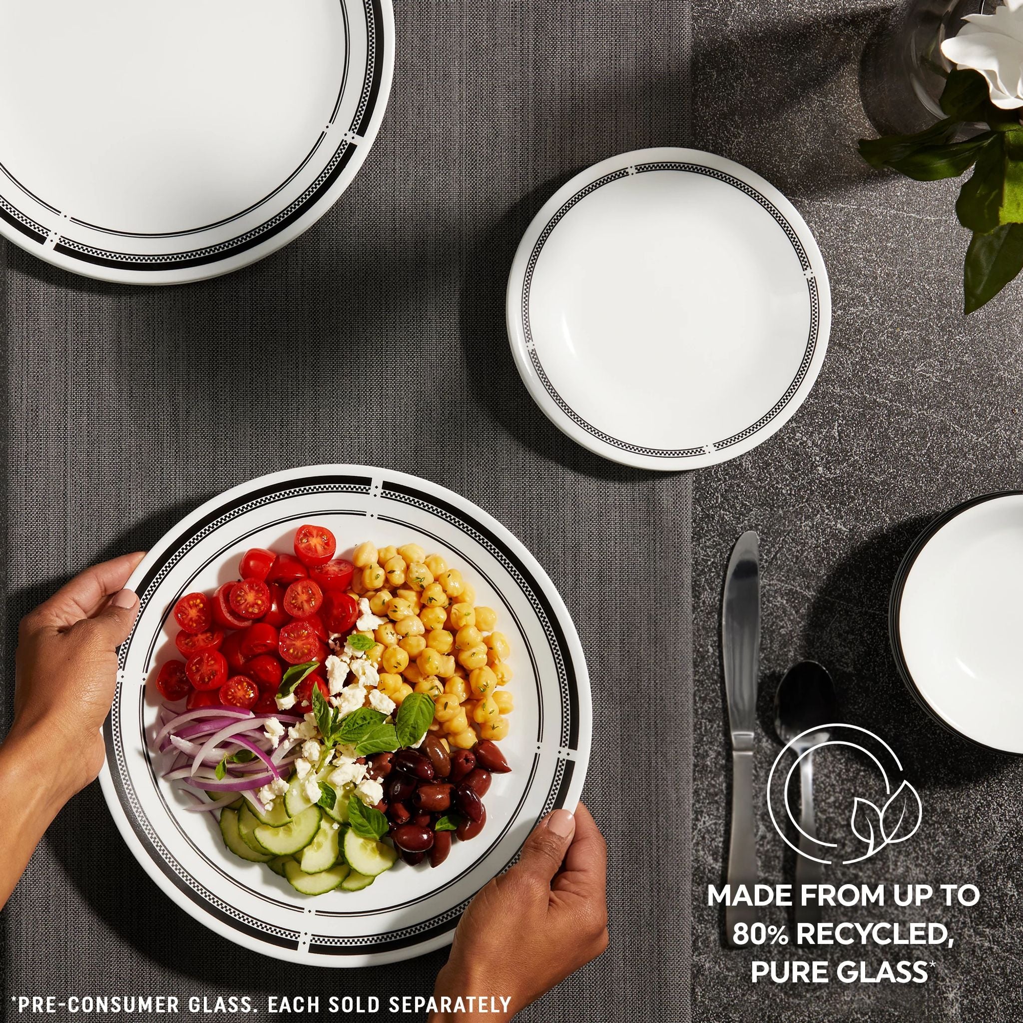 Corelle® Brasserie 8.5 Salad Plate. 6-pack - Image 4