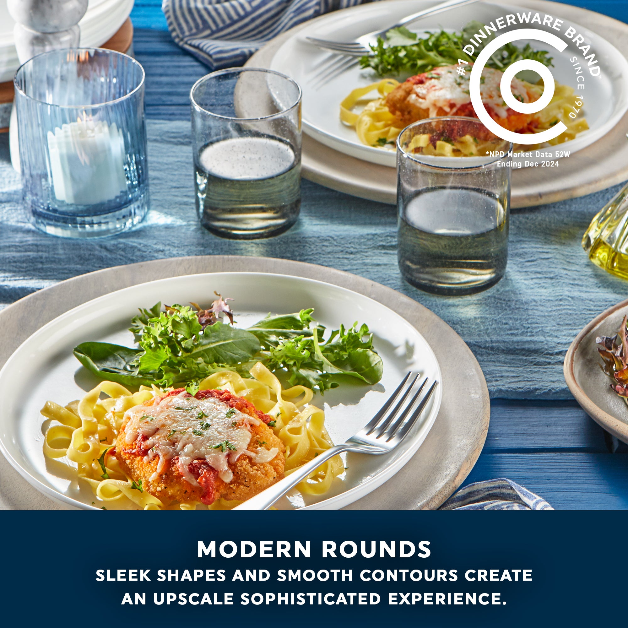 Corelle® Modern Rounds 18-piece Dinnerware Set. Service for 6 - Image 5